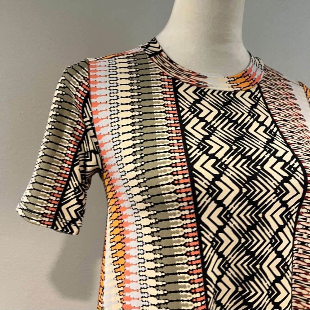 BCBGeneration Multicolor Geometric Pattern short … - image 3